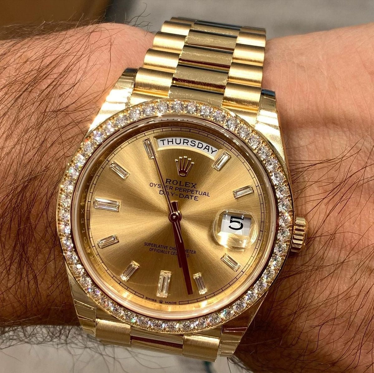 ROLEX CHAMPAGNE GOLD
