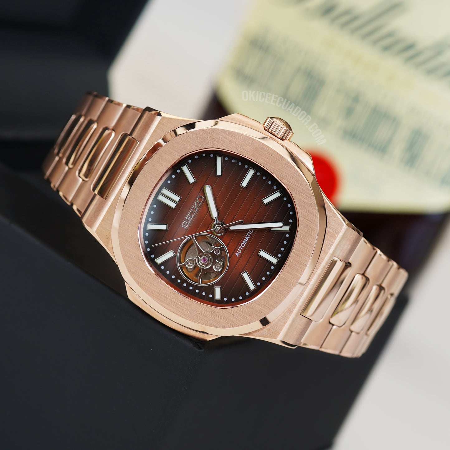 SM-14 ROSE CHOCOLATE NAUTILUS