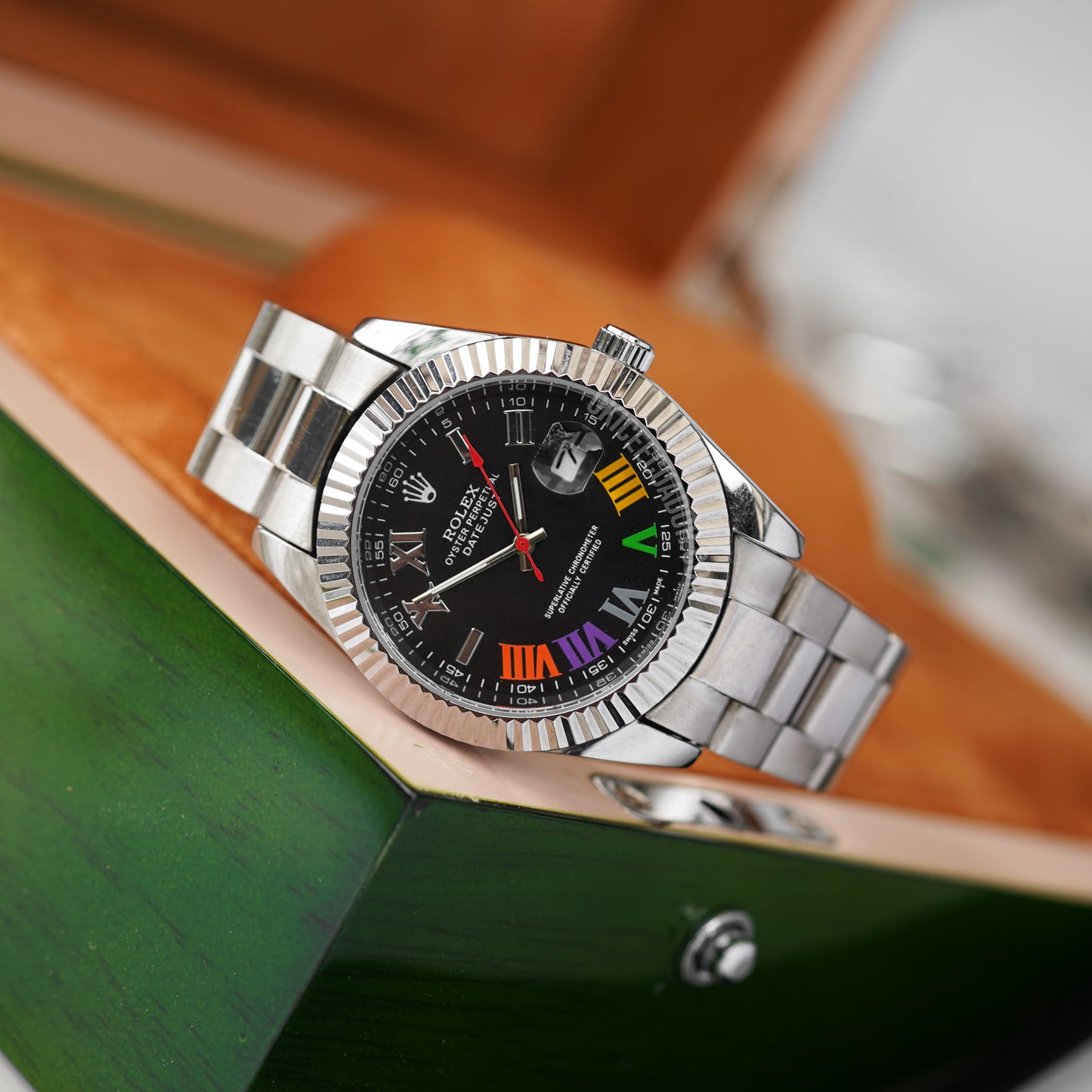 DATEJUST COLORS SILVER AAA+