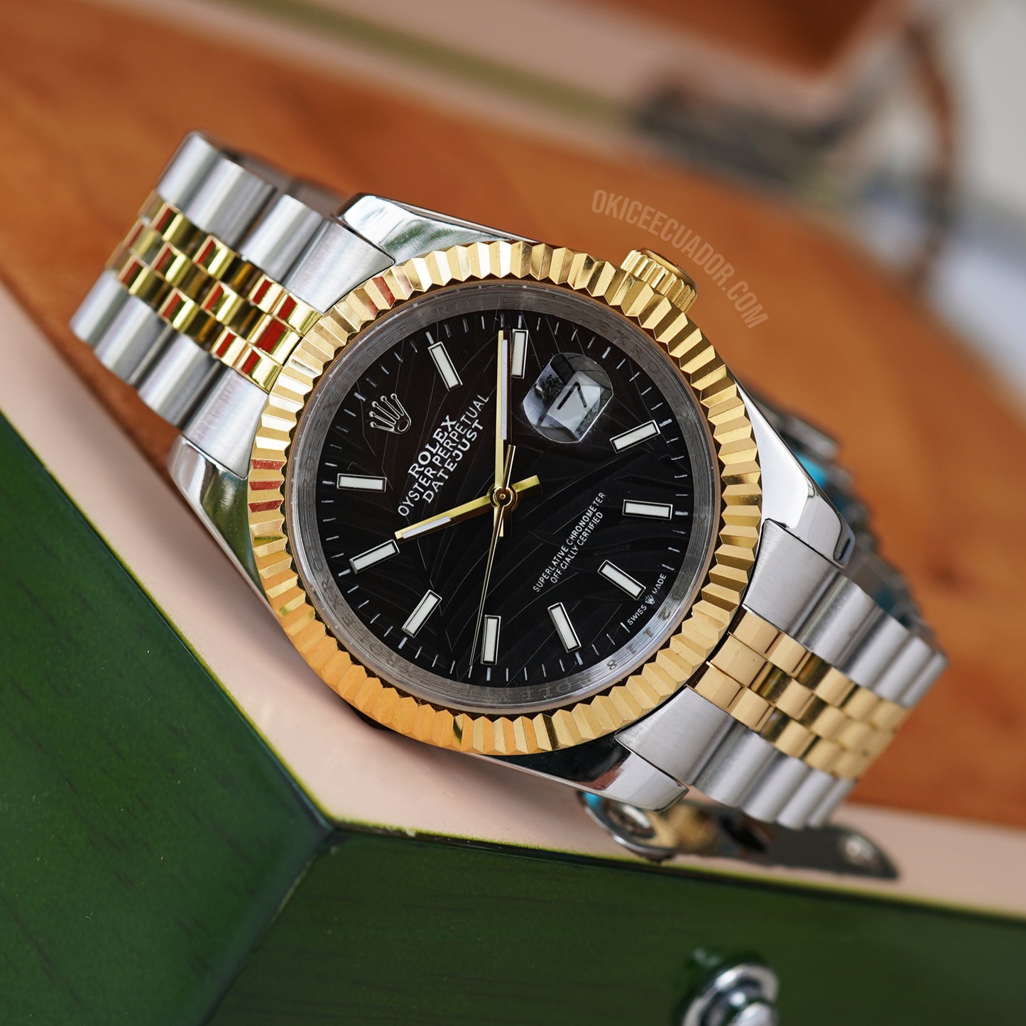 DATEJUST PALM DIAL BLACK 40MM