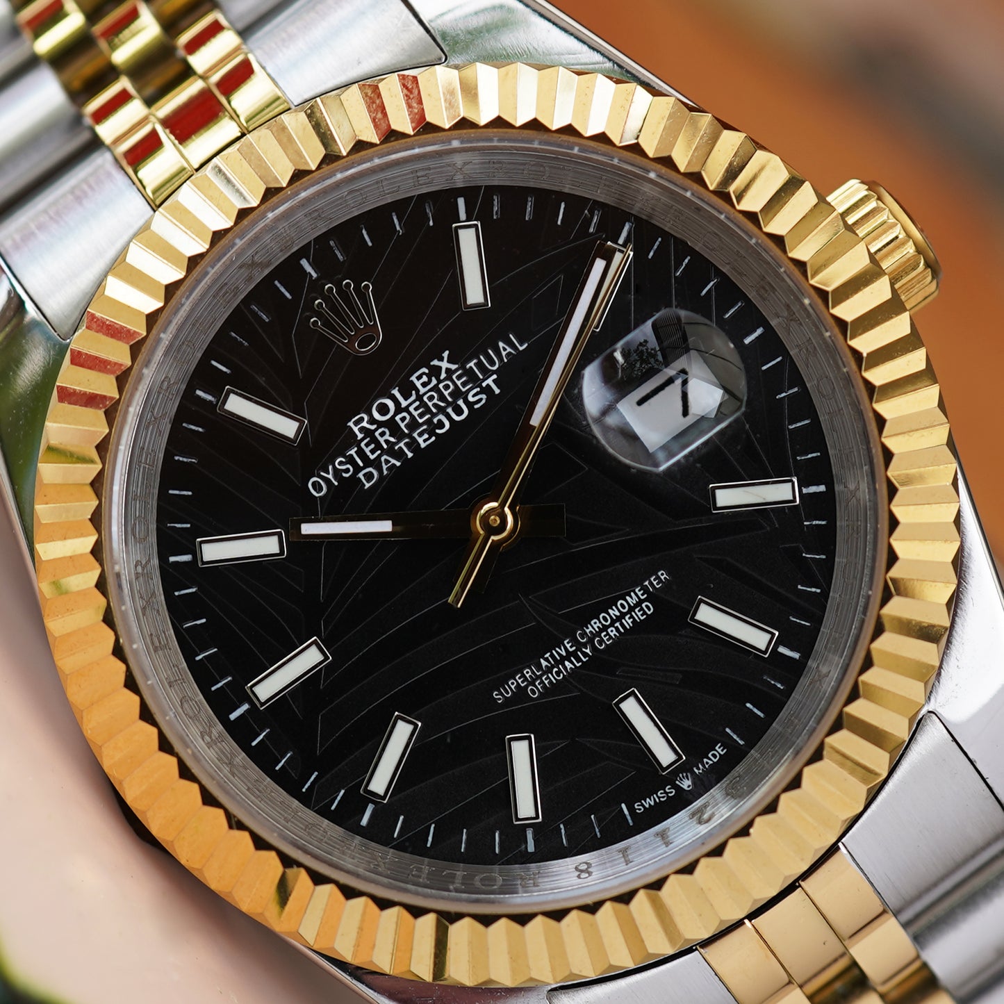 DATEJUST PALM DIAL BLACK 40MM