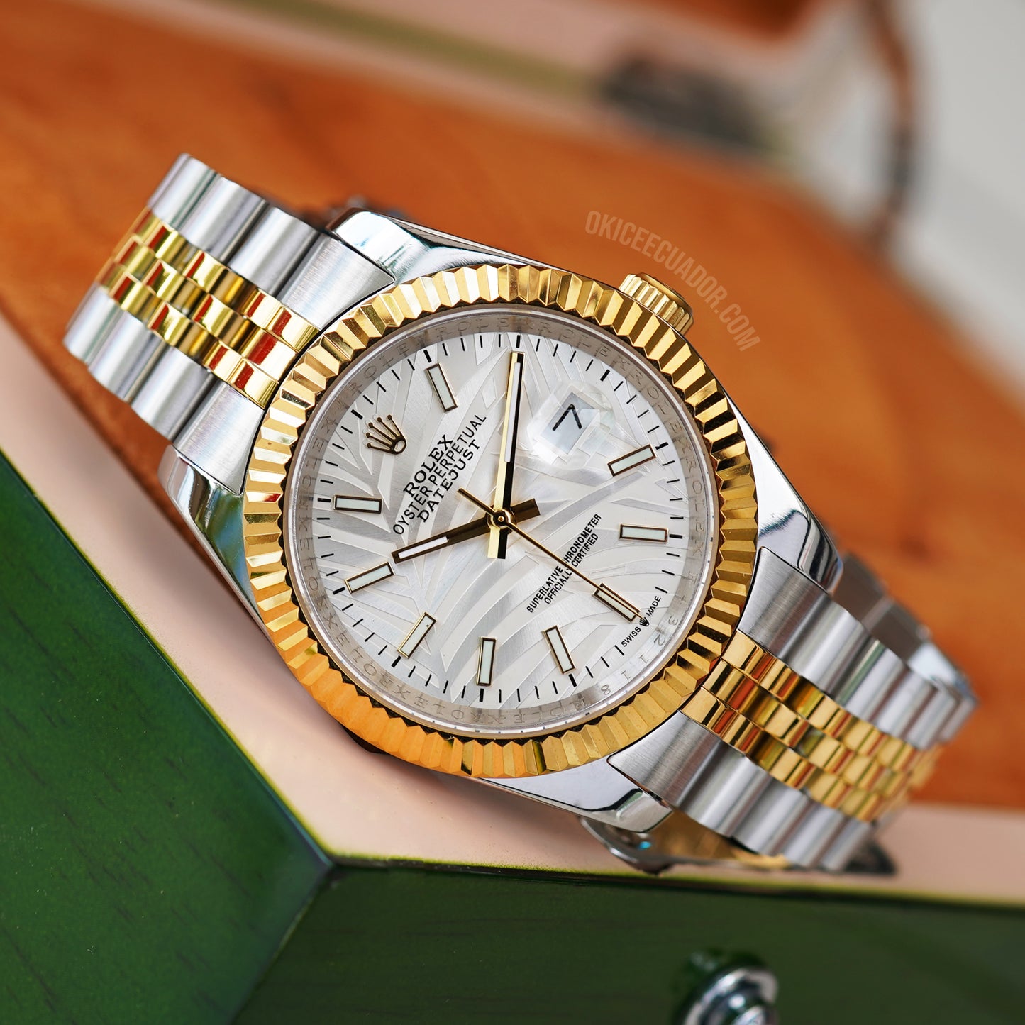 DATEJUST PALM DIAL TWO-TONE 40MM