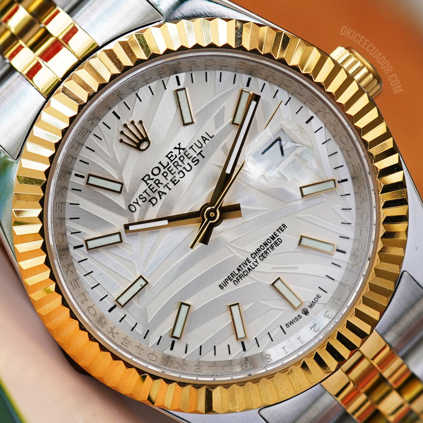 DATEJUST PALM DIAL TWO-TONE 40MM