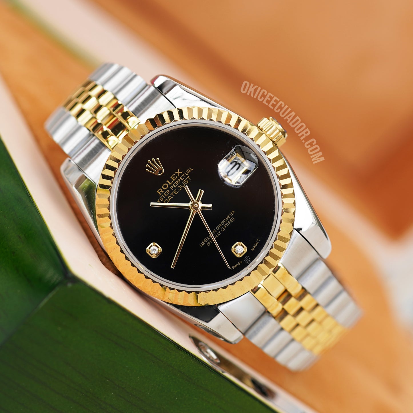 ROLEX DATEJUST BLACK DIAL 36MM