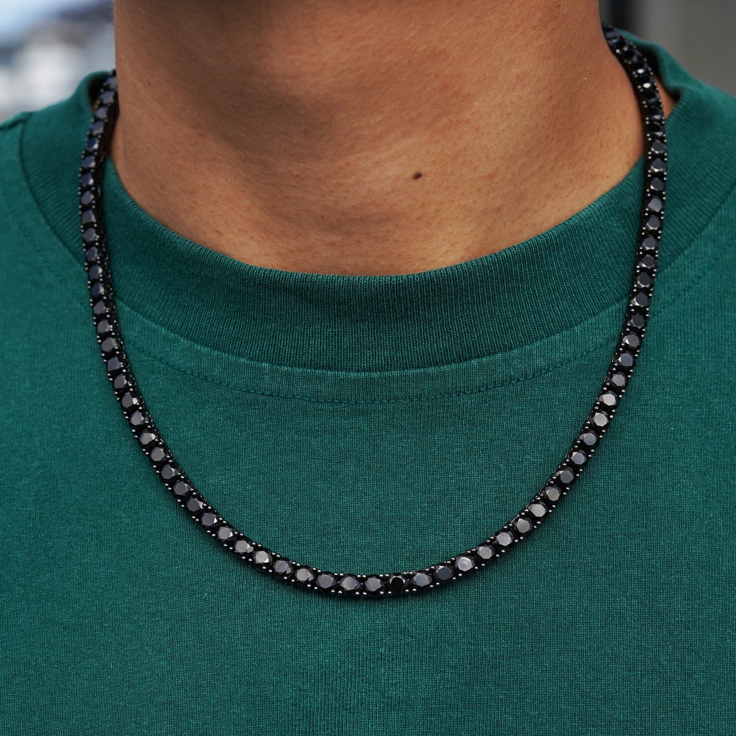 TENNIS ALL BLACK 5MM PREMIUM