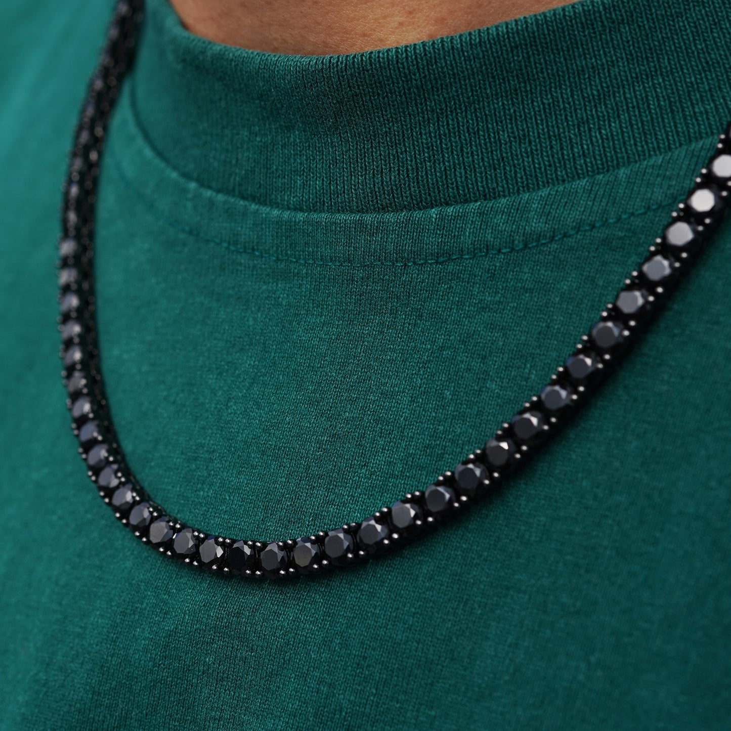 TENNIS ALL BLACK 5MM PREMIUM