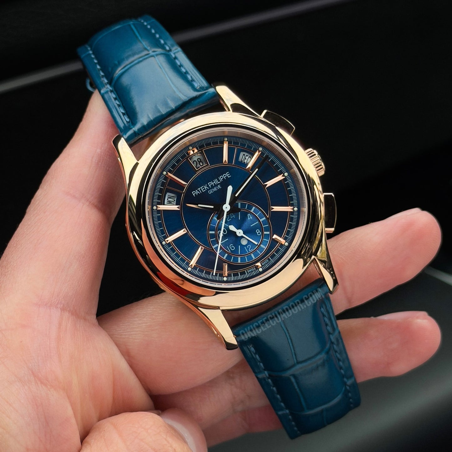 PATEK ANNUAL CALENDAR BLUE ROSE