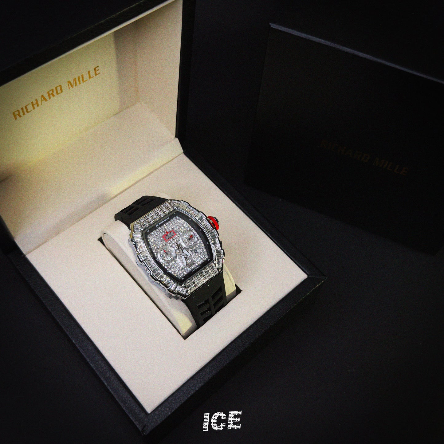 RICHARD MILLE FULL ICE WHITE