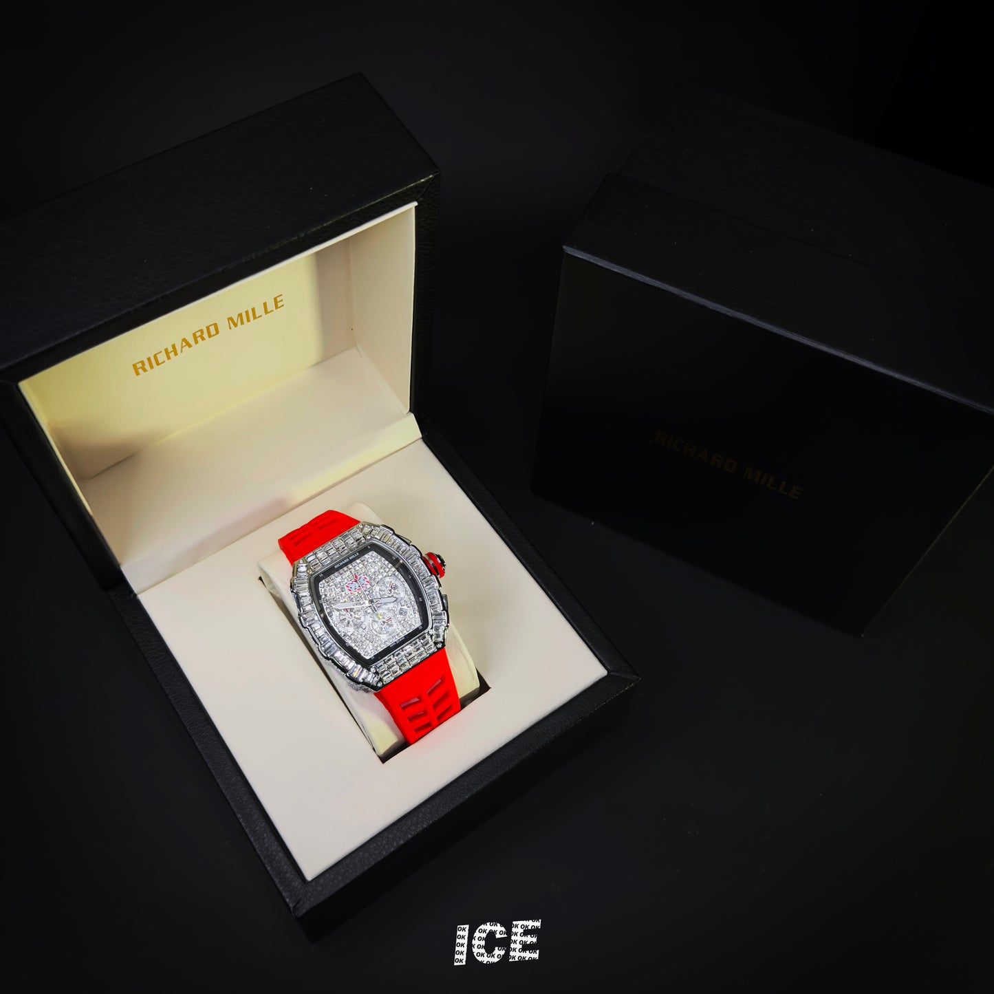 RICHARD MILLE FULL ICE RED