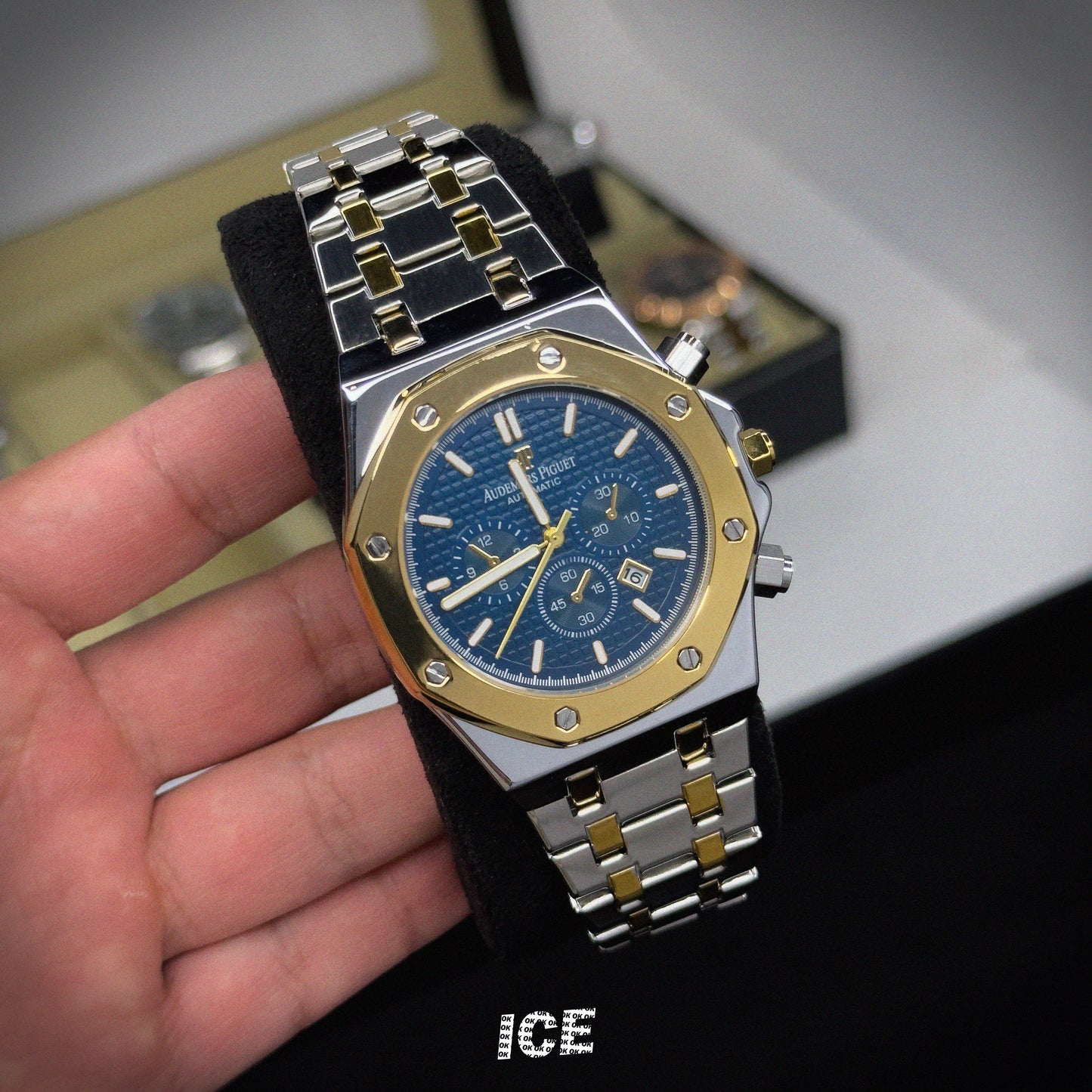 AUDEMARS PIGUET CHROME GOLD BLUE