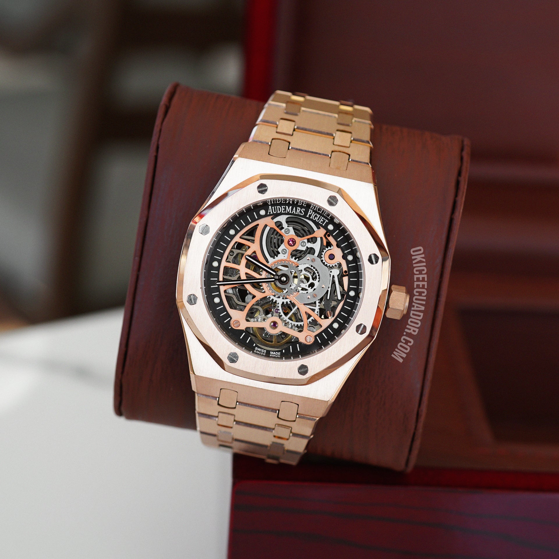 Rose Gold Audemars Piguet Tourbillon Squelette AUDEMARS PIGUET