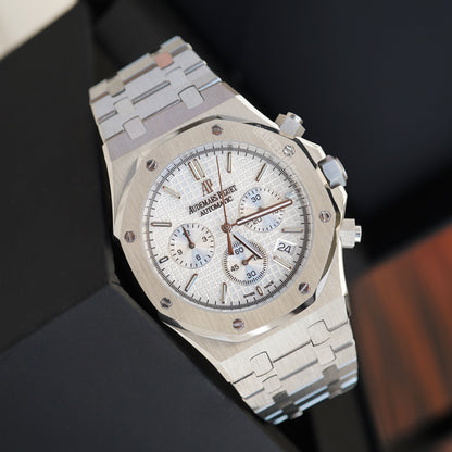 AUDEMARS PIGUET ROYAL OAK WHITE CHRONOGRAPH