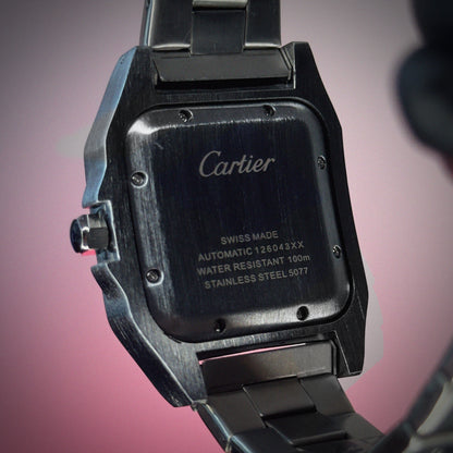 CARTIER SANTOS SILVER BLACK