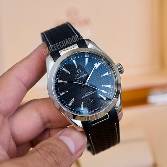 OMEGA AQUATERRA BLACK TEAK STRAP