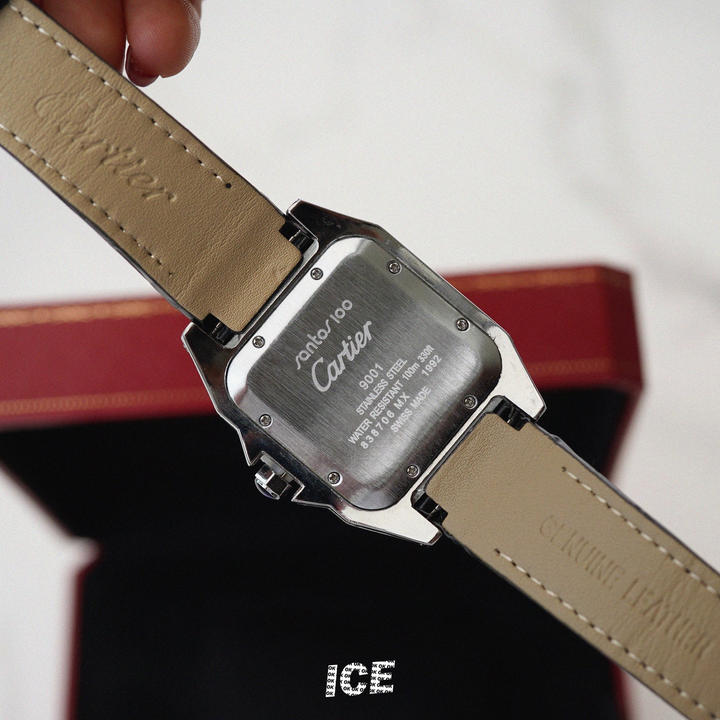 CARTIER SANTOS ICE LEATHER