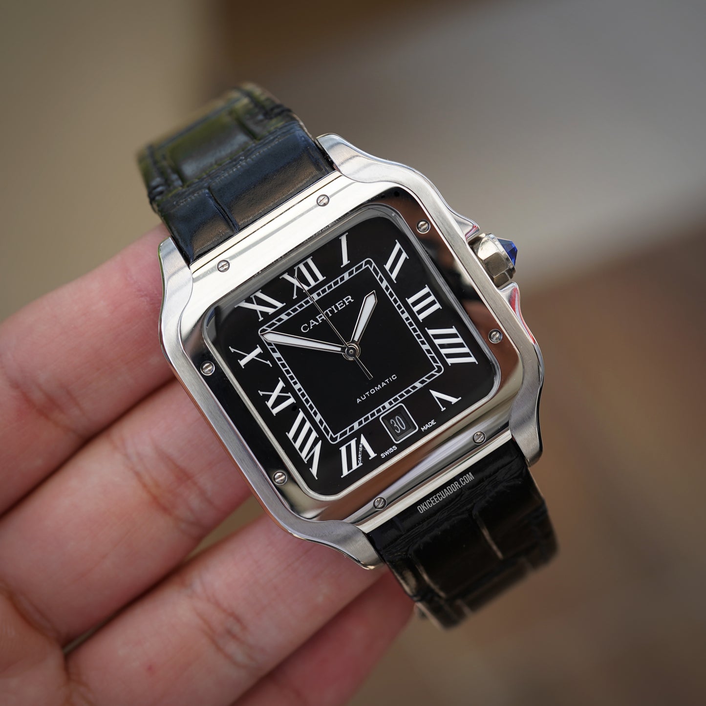 CARTIER SANTOS LEATHER STRAP