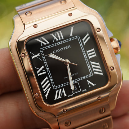 CARTIER SANTOS ROSE BLACK