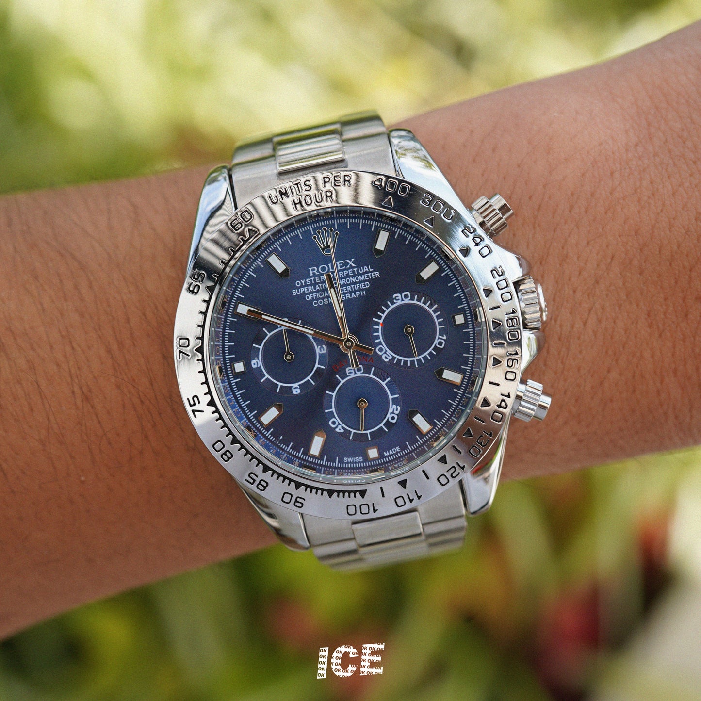 ROLEX DAYTONA SILVER BLUE