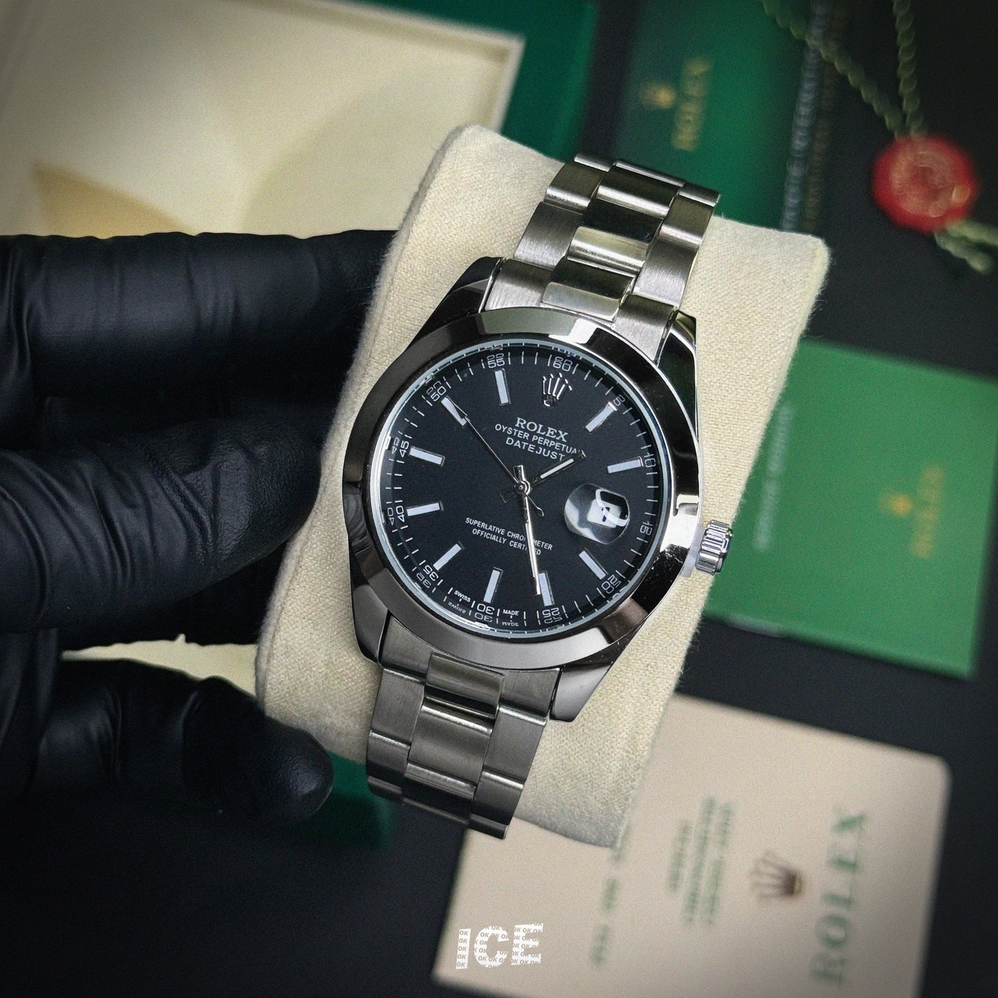 ROLEX OYSTER PERPETUAL BLACK