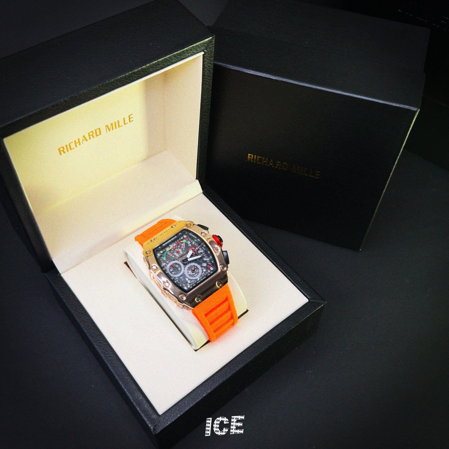 RICHARD MILLE CROMADO NARANJA ROSE