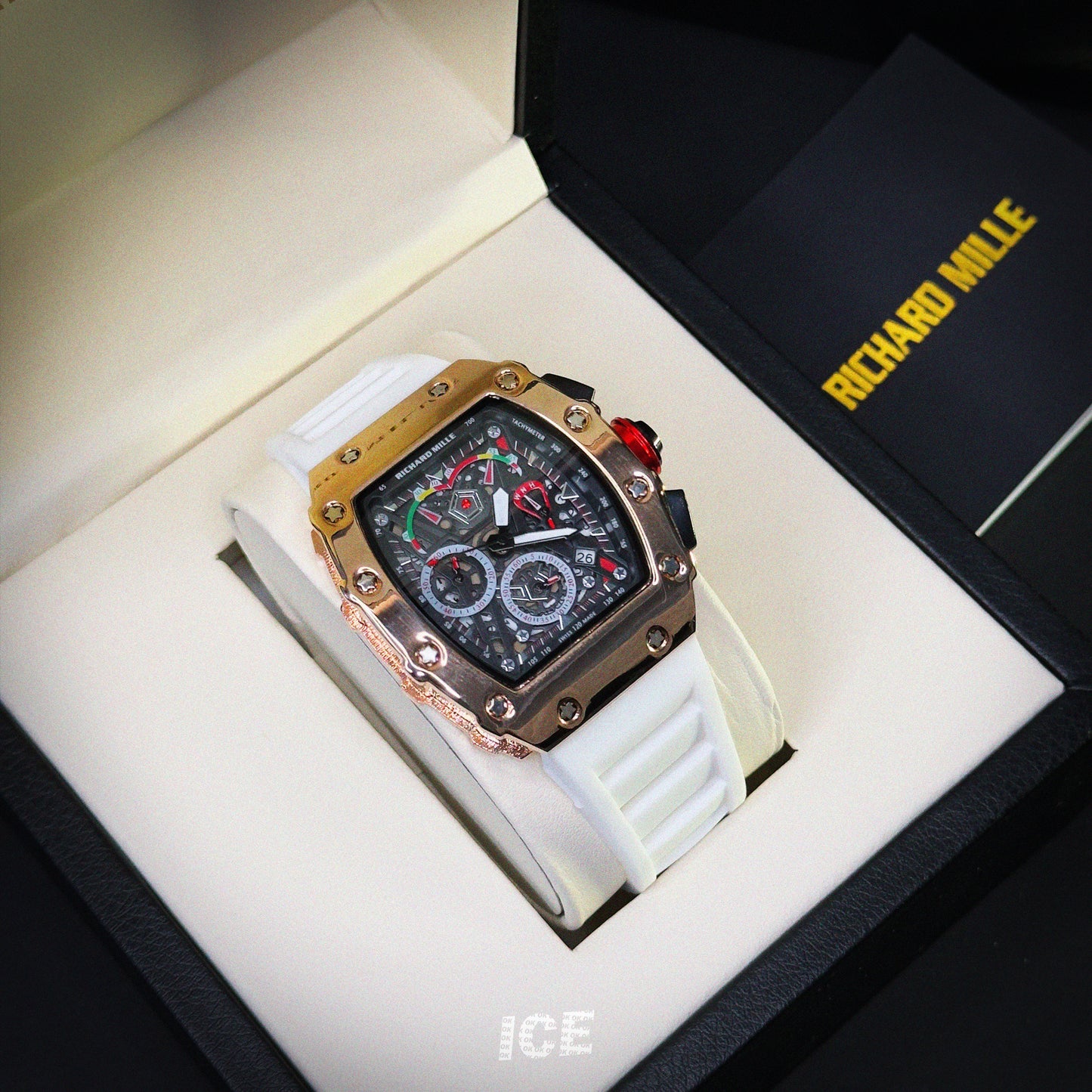 RICHARD MILLE ROSE GOLD CROMADO