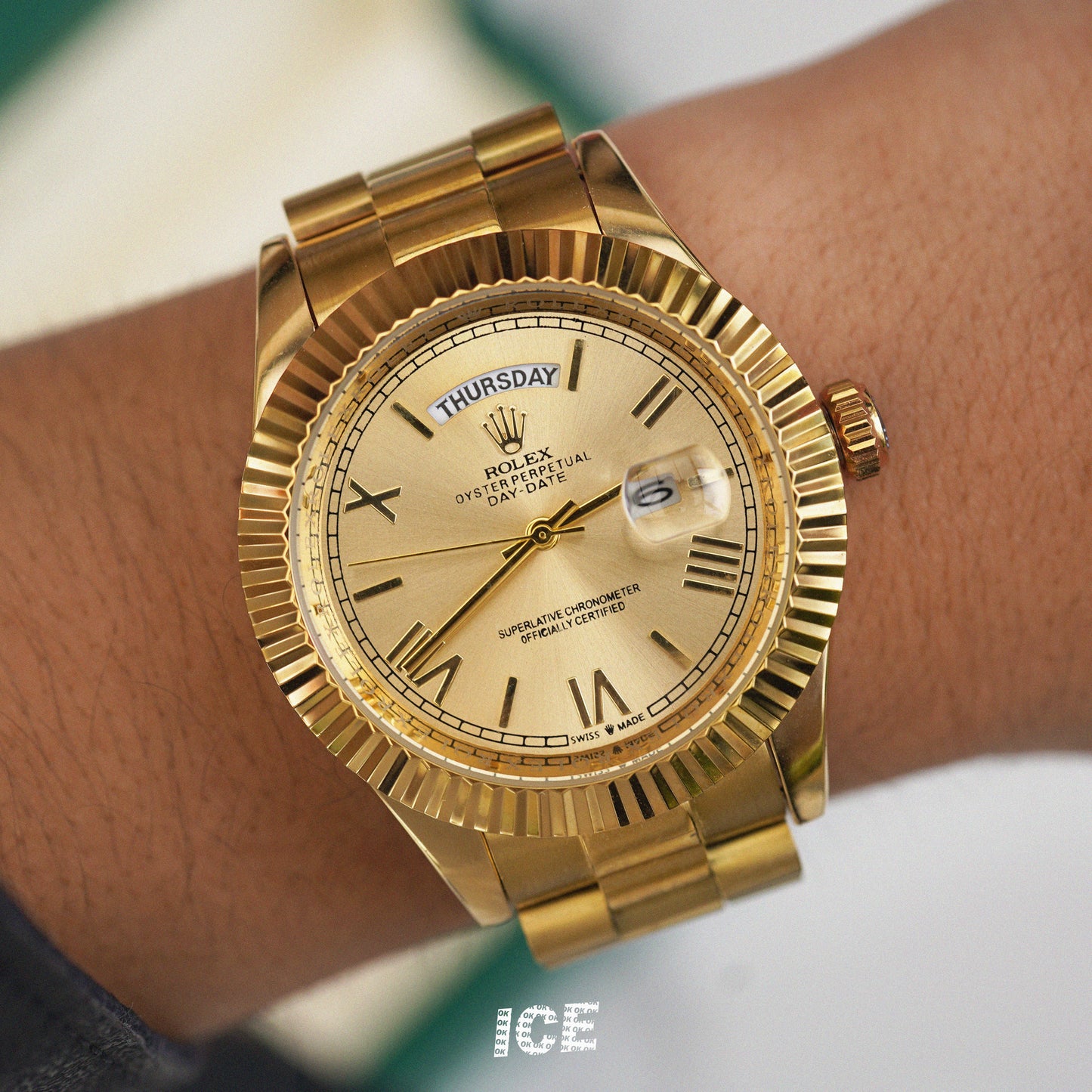 ROLEX DAY-DATE ALL GOLD