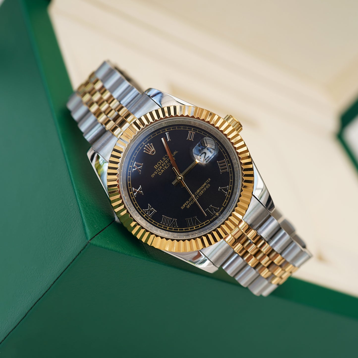 ROLEX DATEJUST ROMAN DUAL TONE