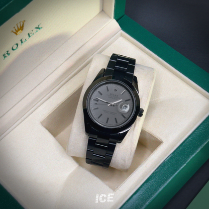 ROLEX OYSTER PERPETUAL BLACK&GRAY