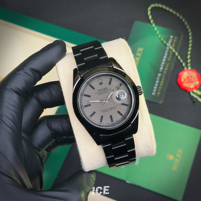 ROLEX OYSTER PERPETUAL BLACK&GRAY