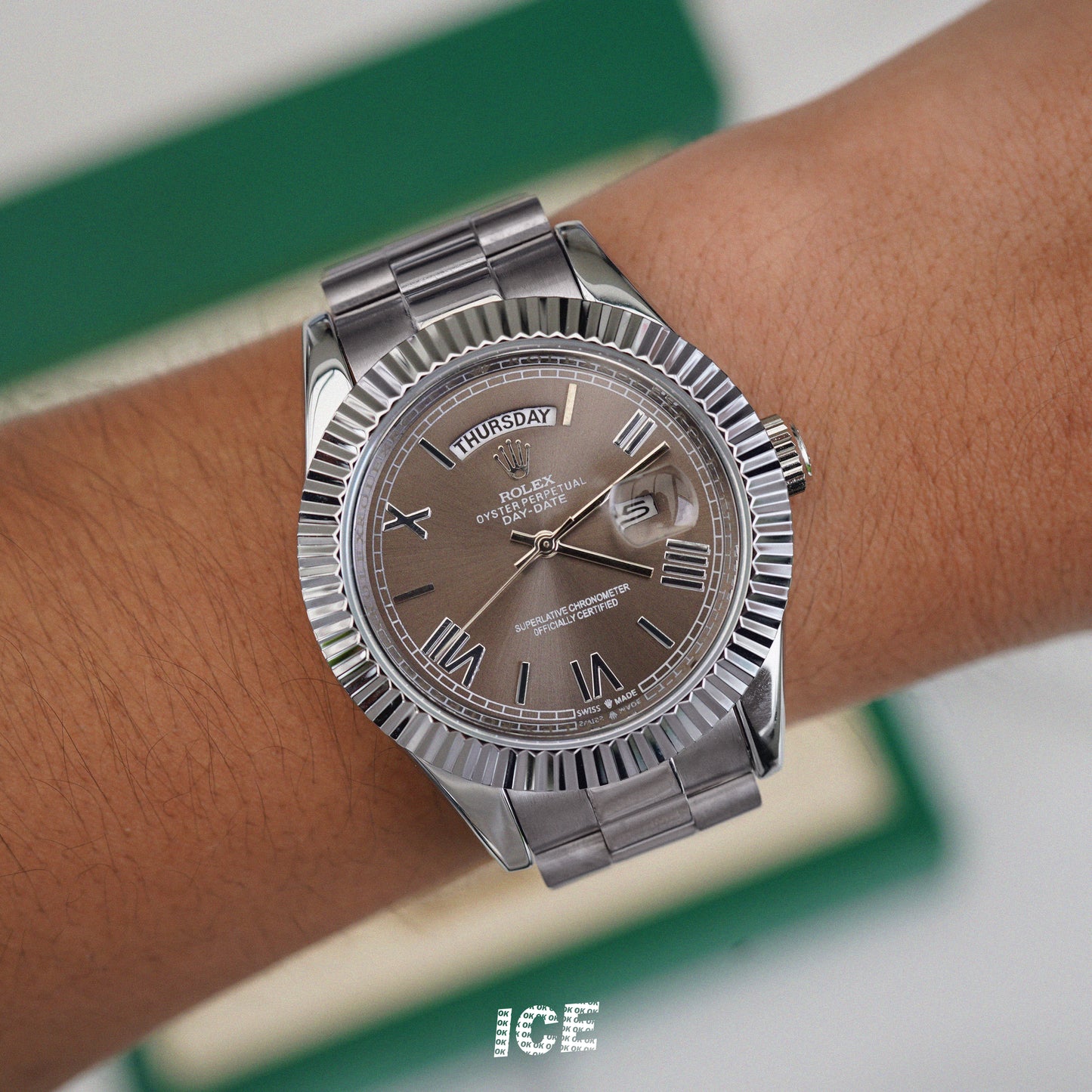 ROLEX DAY DATE BROWN FACE