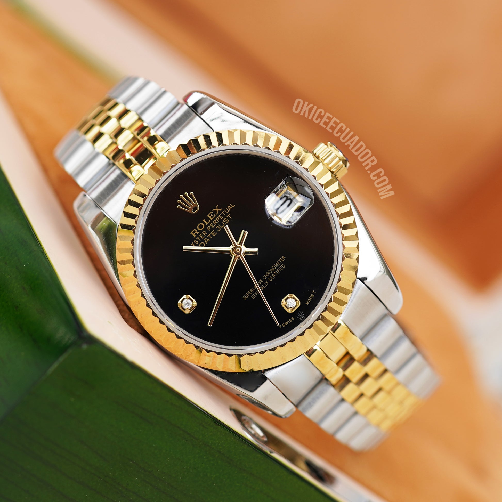 ROLEX DATEJUST BLACK DIAL 36MM - Main Image