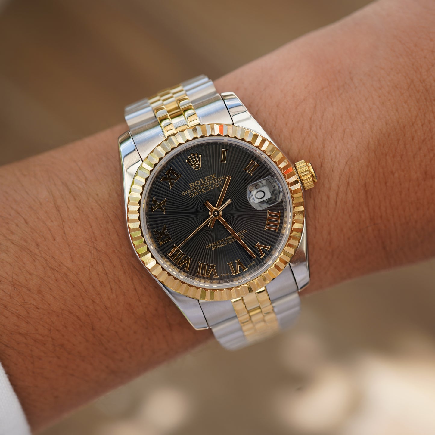 ROLEX SUNSHINE DIAL DUAL TONE