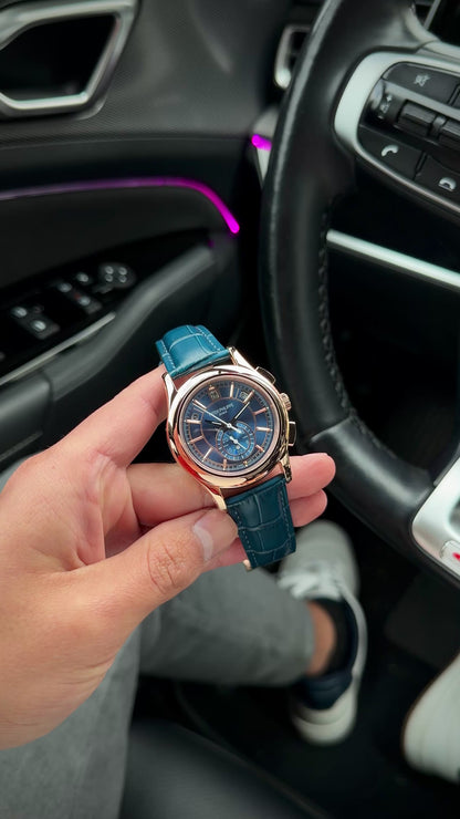 PATEK ANNUAL CALENDAR BLUE ROSE